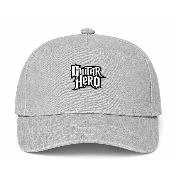 Guitar Hero Logo Gray Dad Baseball Cap Hat