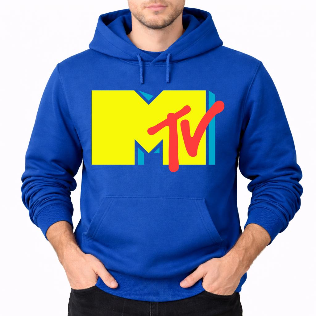 Men's MTV Pullover Hoodie - Blue