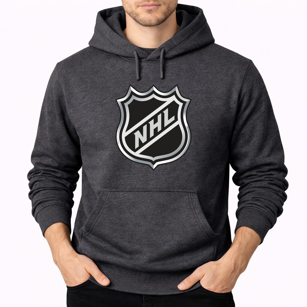 Men's NHL Shield Pullover Hoodie - Charcoal