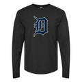 Men's Detroit Tigers Long sleeves Cotton Blend T-Shirt - Black