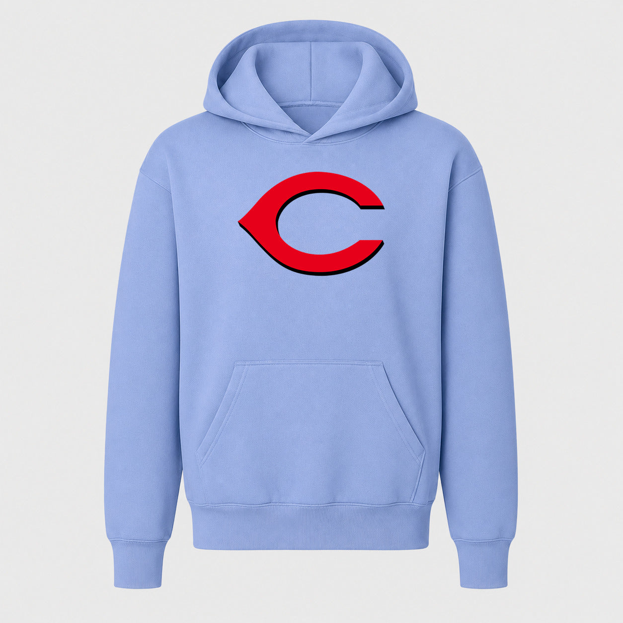 Youth Cincinnati Reds Pullover Hoodie - Light Blue