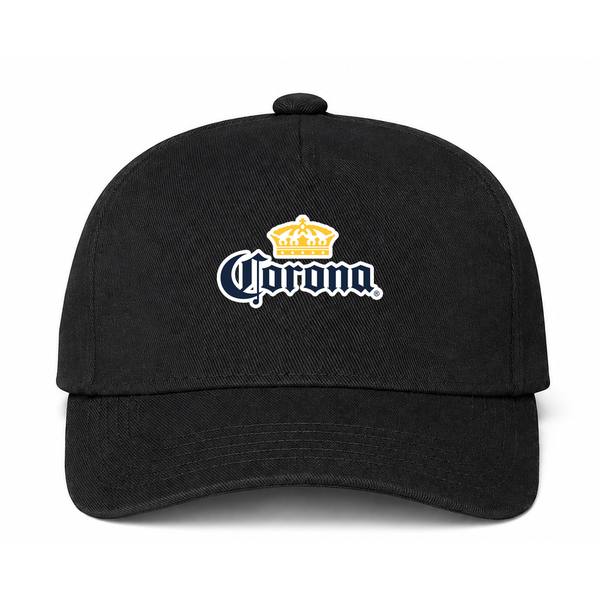 Corona Logo Black Dad Baseball Cap Hat