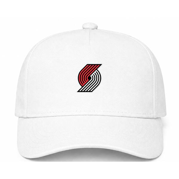 Portland Trail Blazers NBA Logo White Dad Baseball Cap Hat