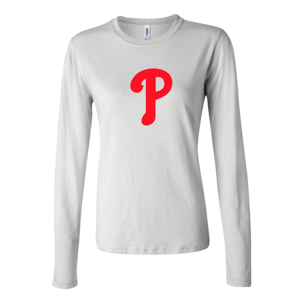 Women's Philadelphia Phillies Long Sleeve T-Shirt - White