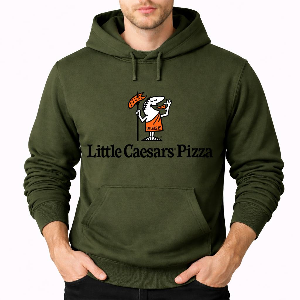 Men's Little Caesars Pullover Hoodie - Army Green