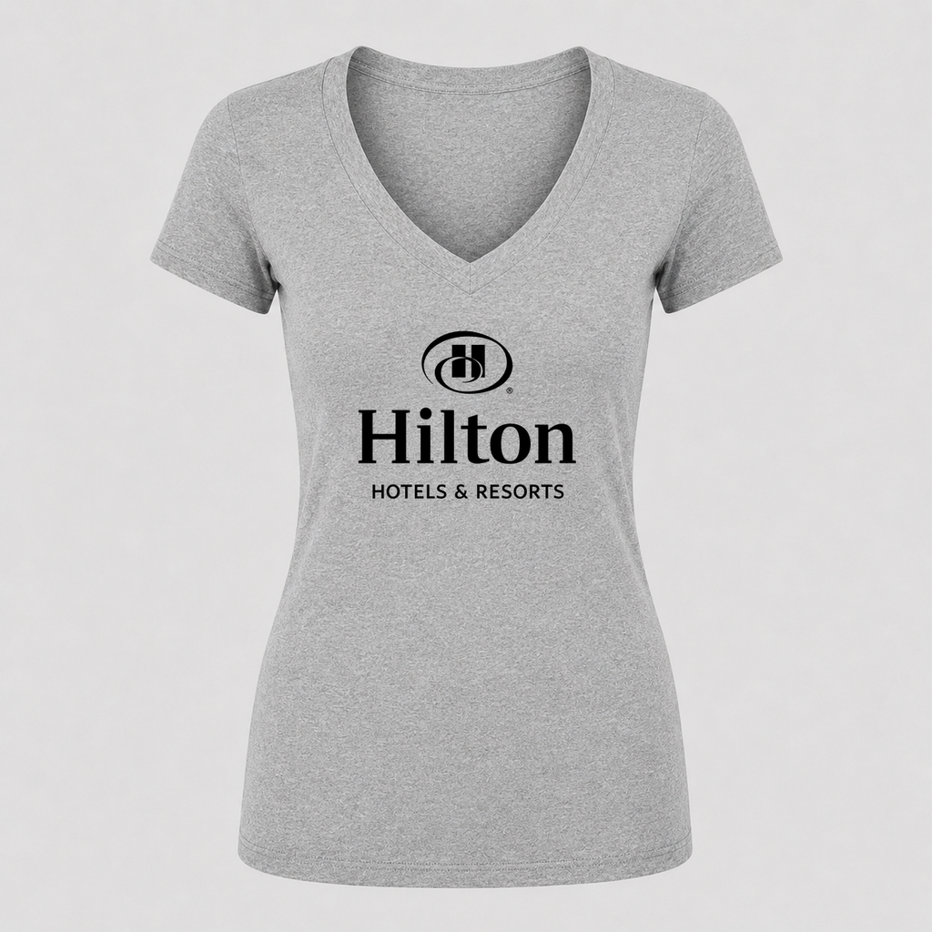 Women's Hilton V Neck T-Shirt in gray