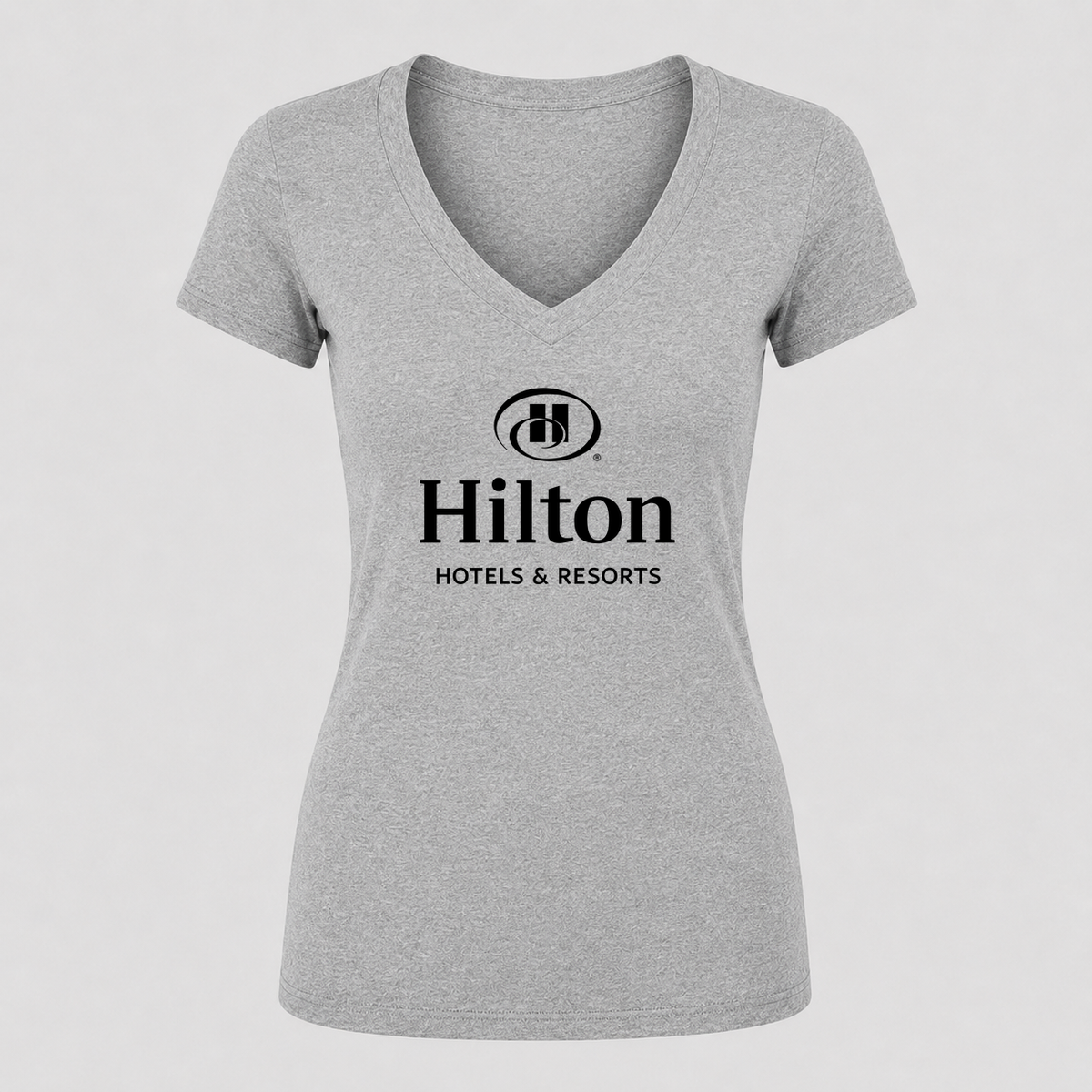 Women's Hilton V Neck T-Shirt in gray