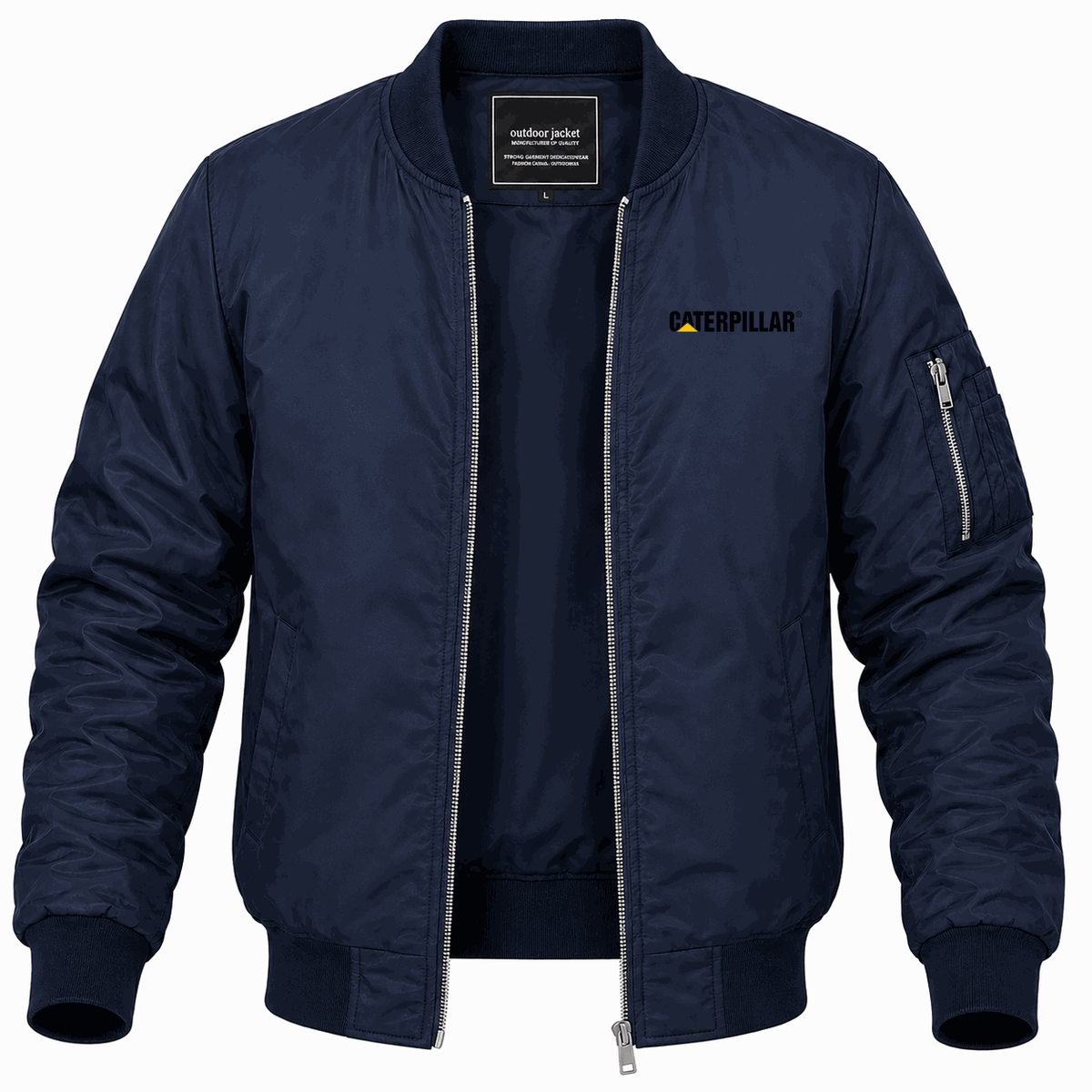 Men's Caterpillar Black Lightweight Bomber Jacket - Navy