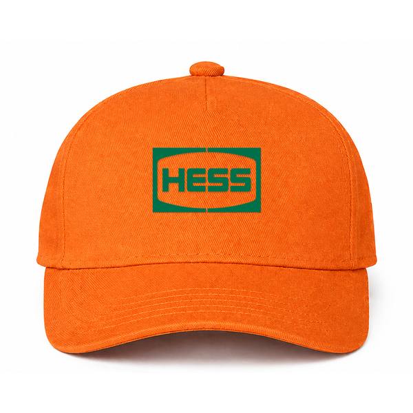 Hess Logo Orange Dad Baseball Cap Hat