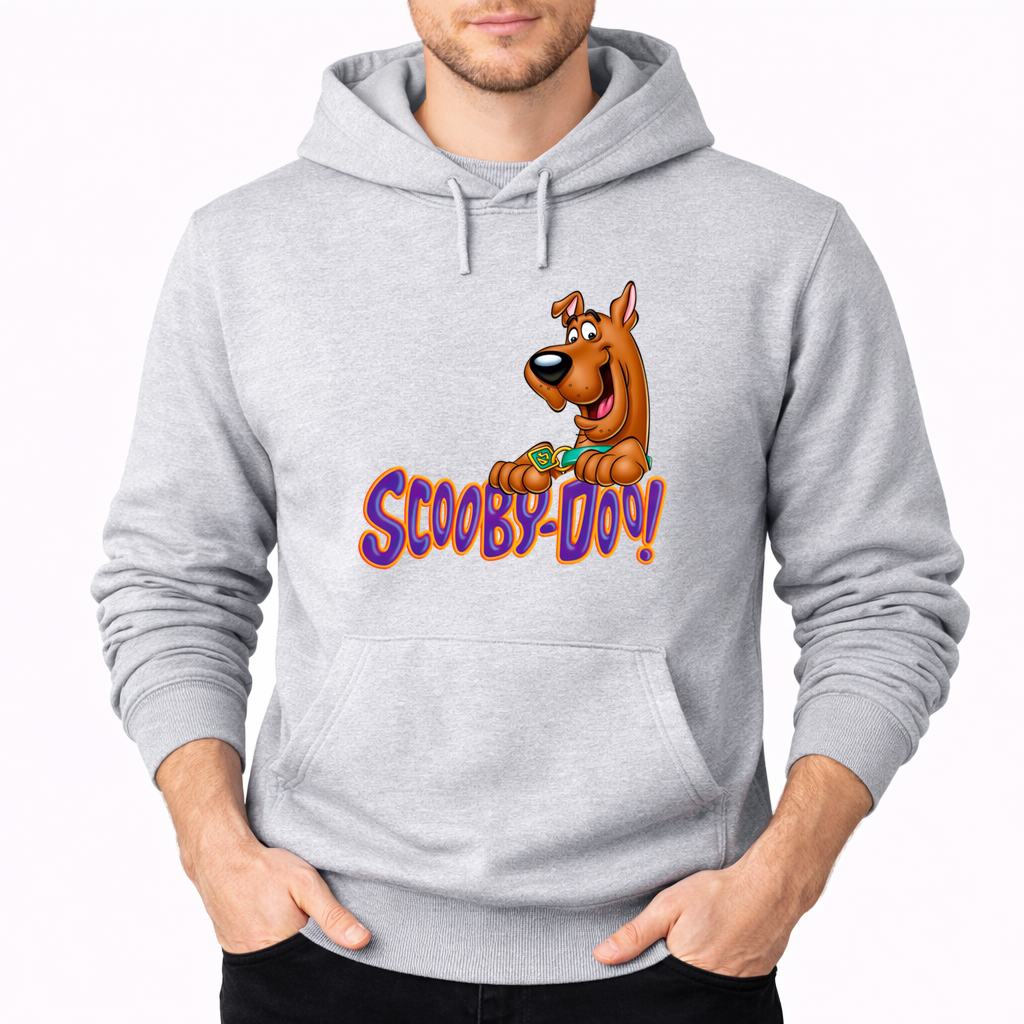 Men's Scooby-Doo Pullover Hoodie - Gray