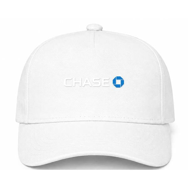 Chase Bank White Logo White Dad Baseball Cap Hat