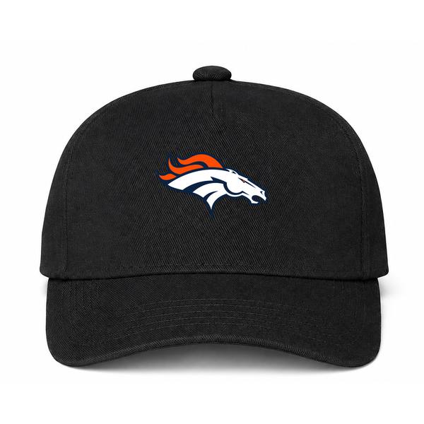 Denver Broncos NFL Logo Black Dad Baseball Cap Hat