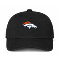 Denver Broncos NFL Logo Black Dad Baseball Cap Hat