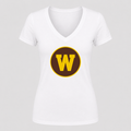 Women's Western Michigan Broncos V Neck T-Shirt in white