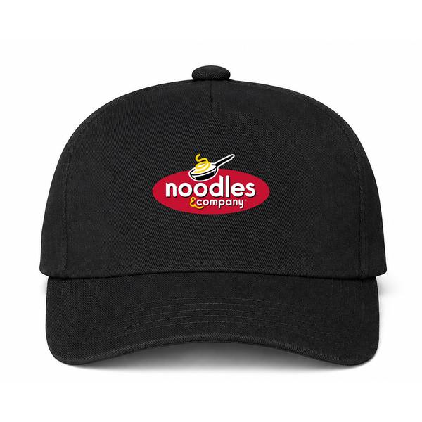 Noodles & Company Logo Black Dad Baseball Cap Hat