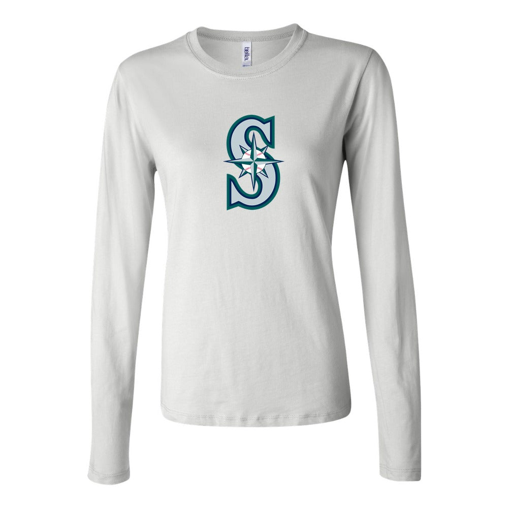 Women's Seattle Mariners Long Sleeve T-Shirt - White