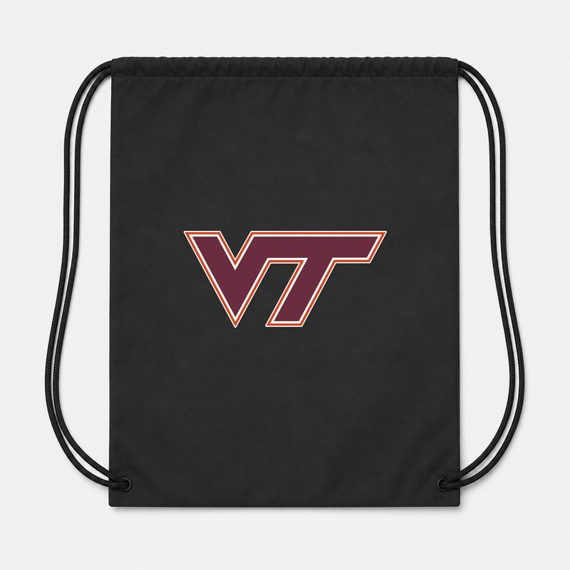 Virginia Tech Hokies Drawstring Bag - Black
