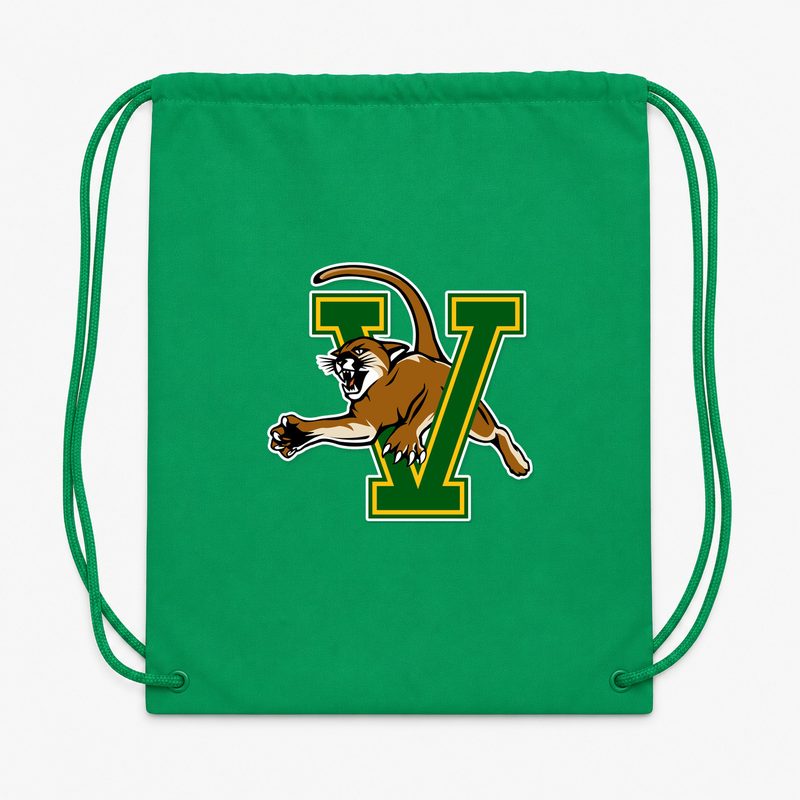 Vermont Catamounts Drawstring Bag - Green