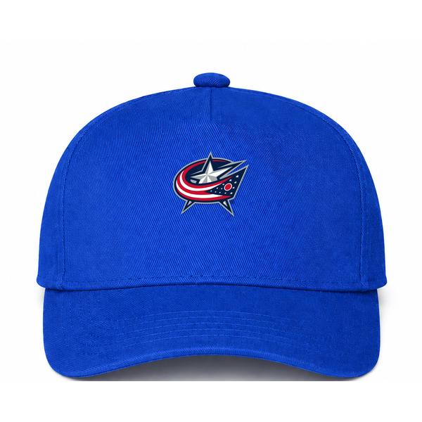 Columbus Blue Jackets NHL Logo Blue Dad Baseball Cap Hat