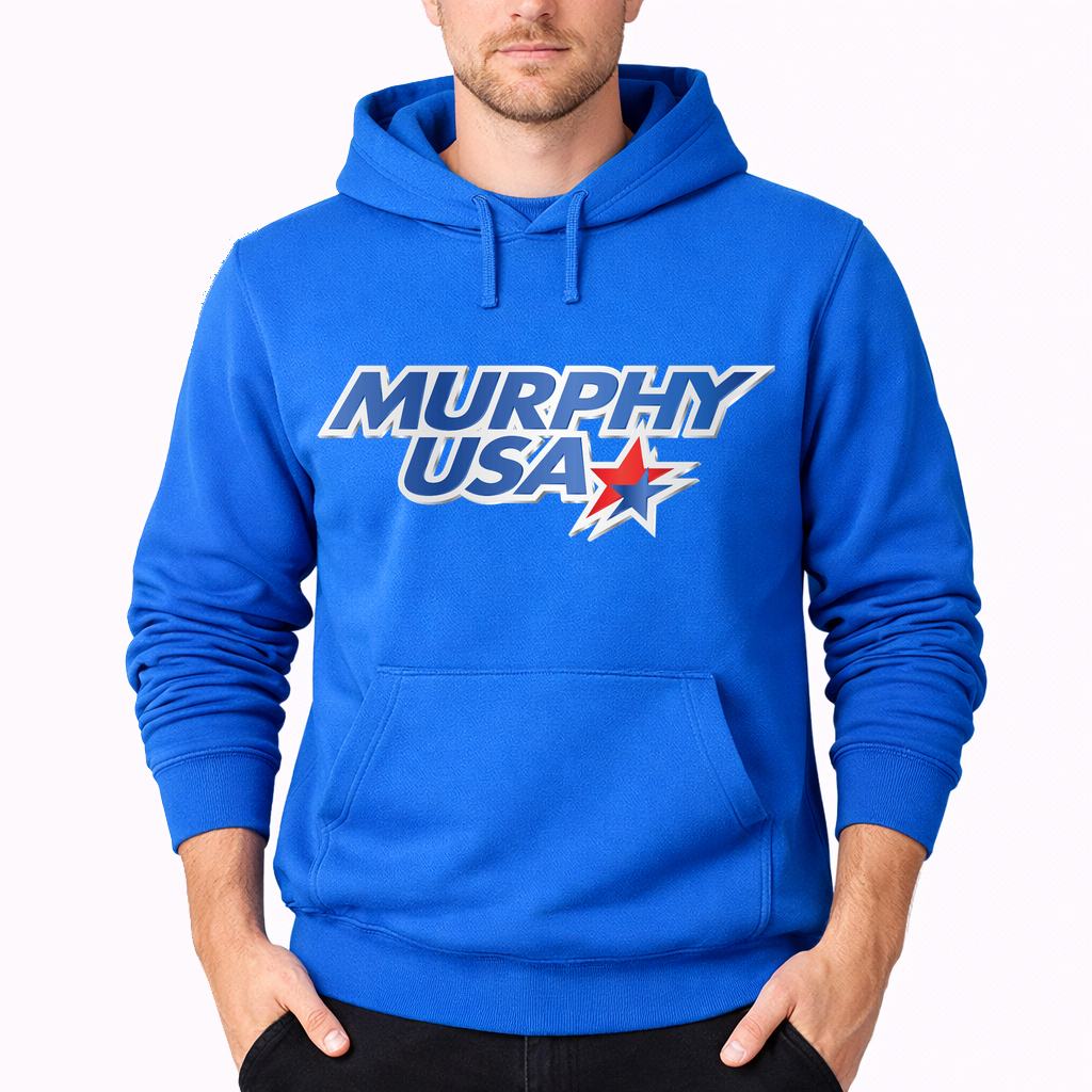 Men's Murphy Usa Pullover Hoodie - Azure