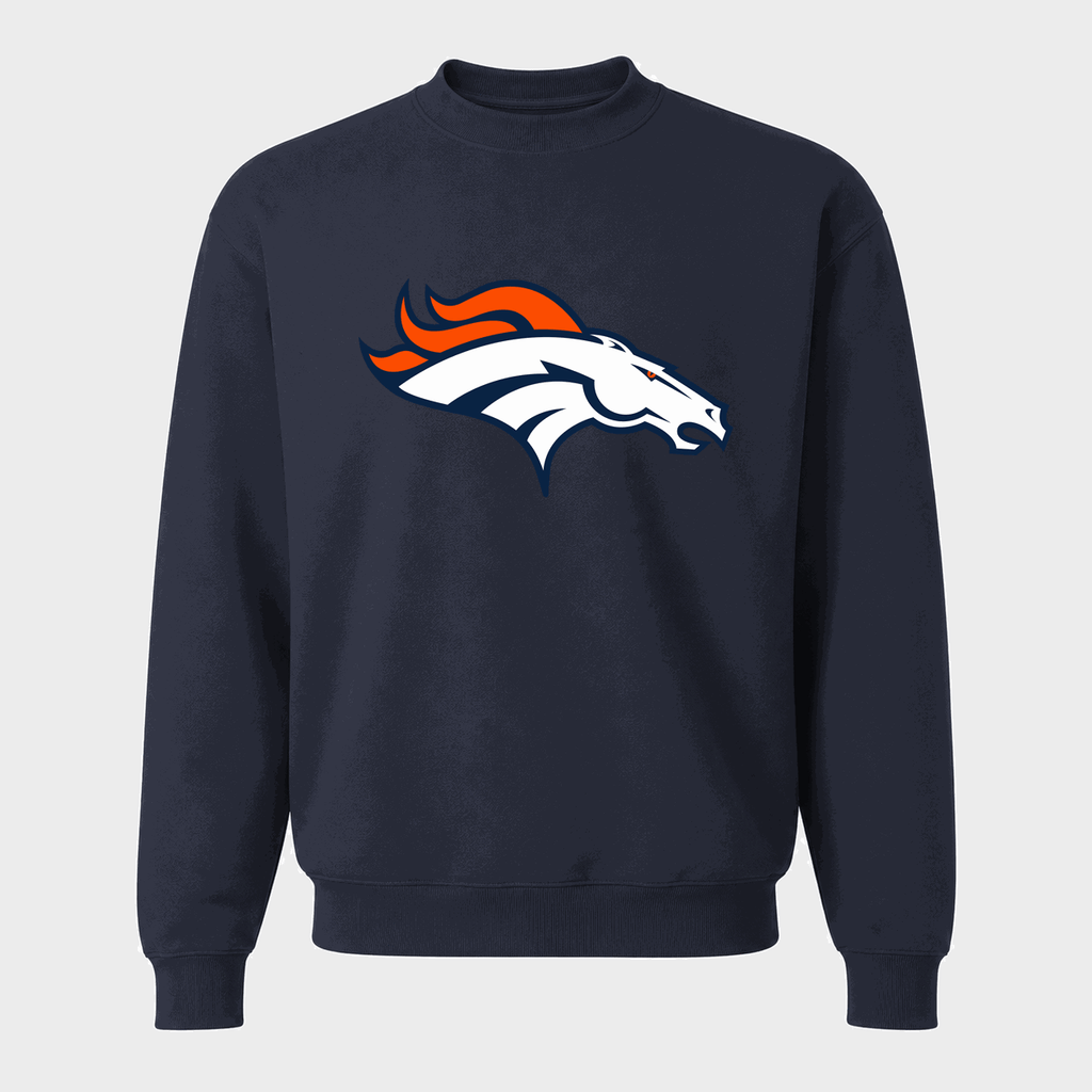 Men's Denver Broncos Crewneck Sweatshirt - Navy