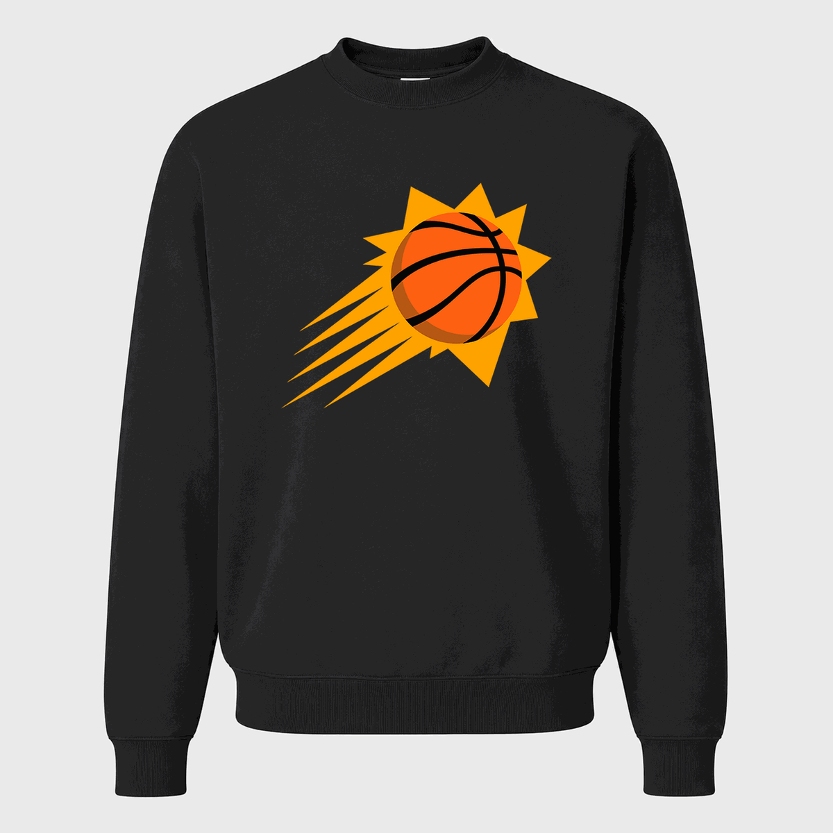 Men's Phoenix Suns Crewneck Sweatshirt - Black