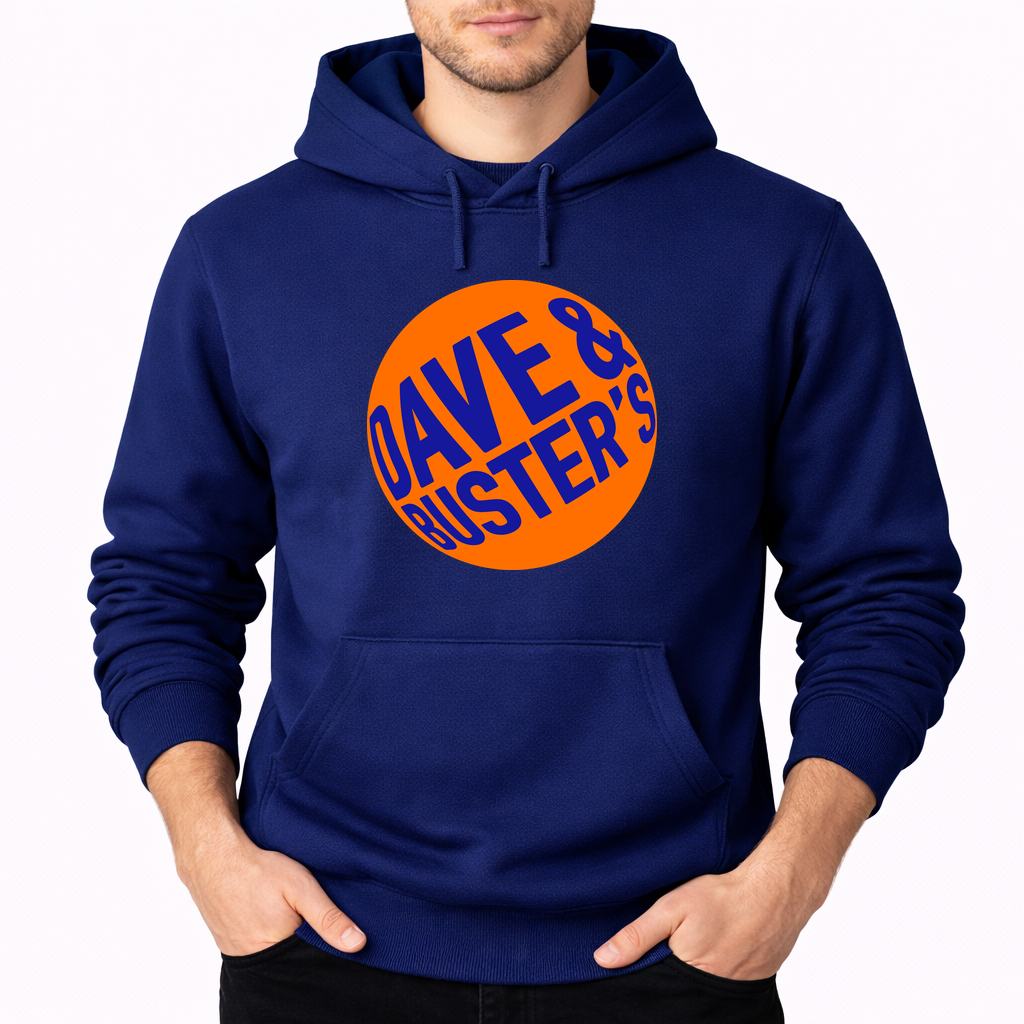 Men's Dave Buster S Pullover Hoodie - Navy