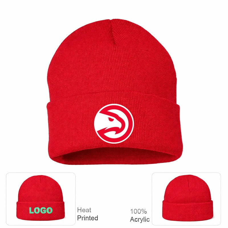 Atlanta Hawks Red Beanie Hat
