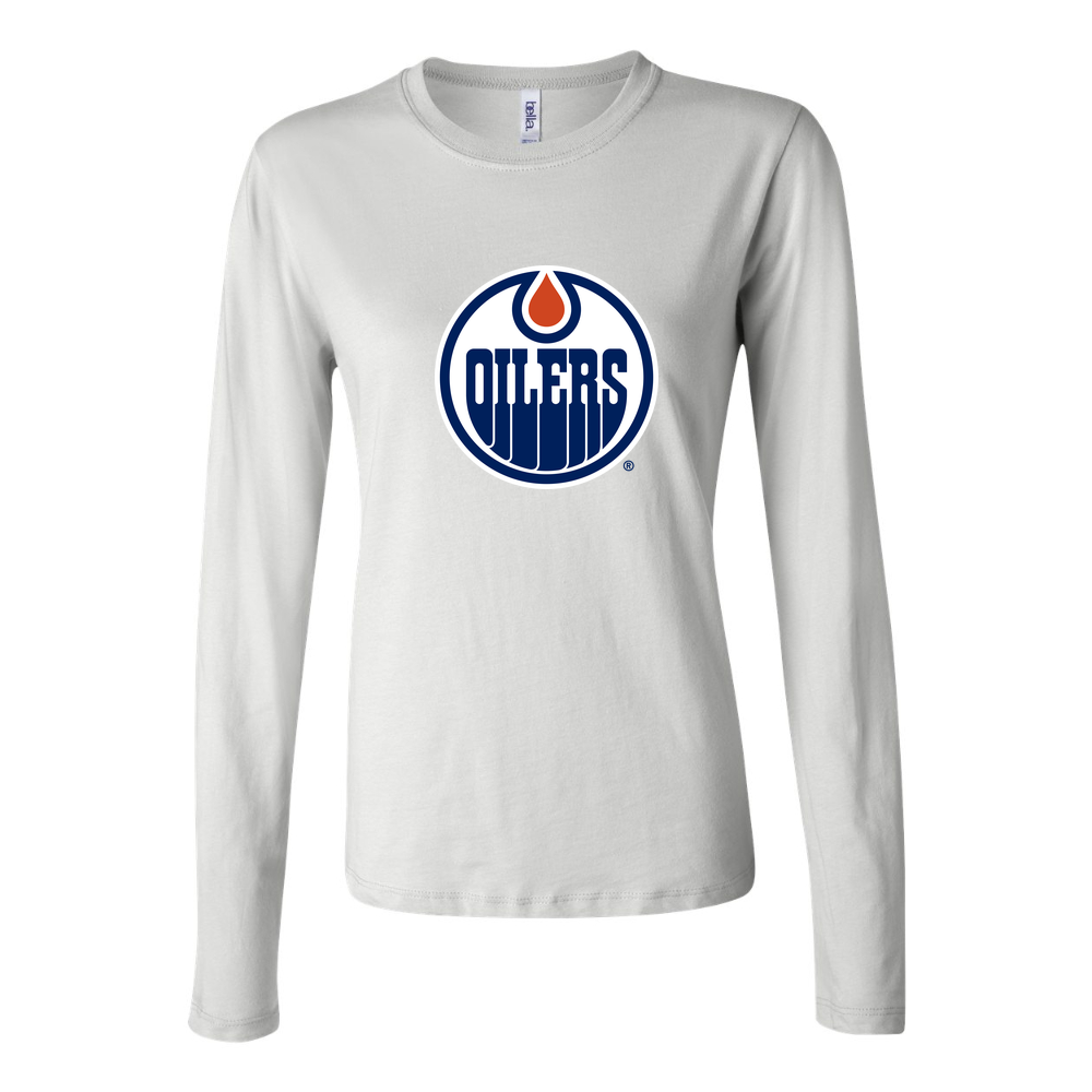 Women's Edmonton Oilers Long Sleeve T-Shirt - White