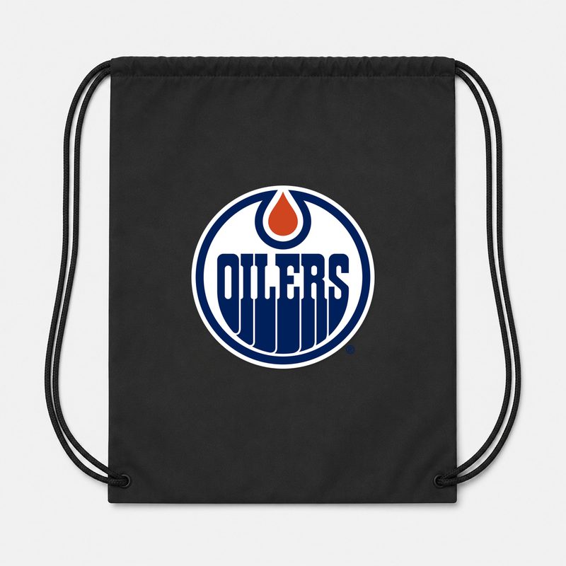 Edmonton Oilers Drawstring Bag - Black