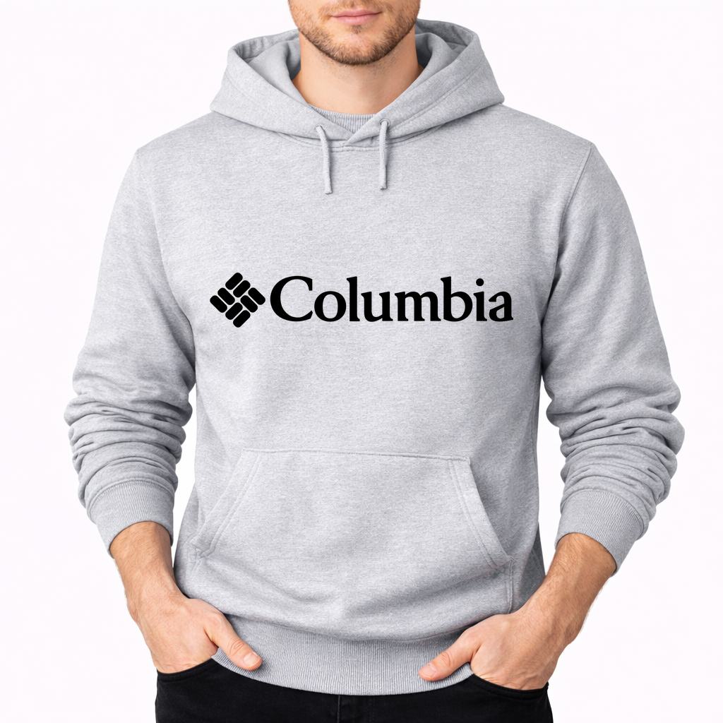 Men's Columbia Pullover Hoodie - Gray