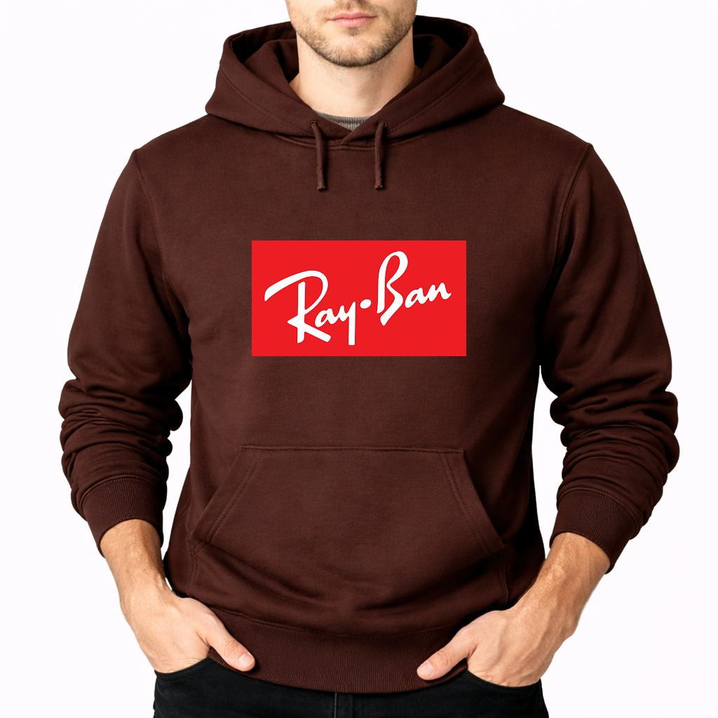 Men's Ray-Ban Pullover Hoodie - Brown