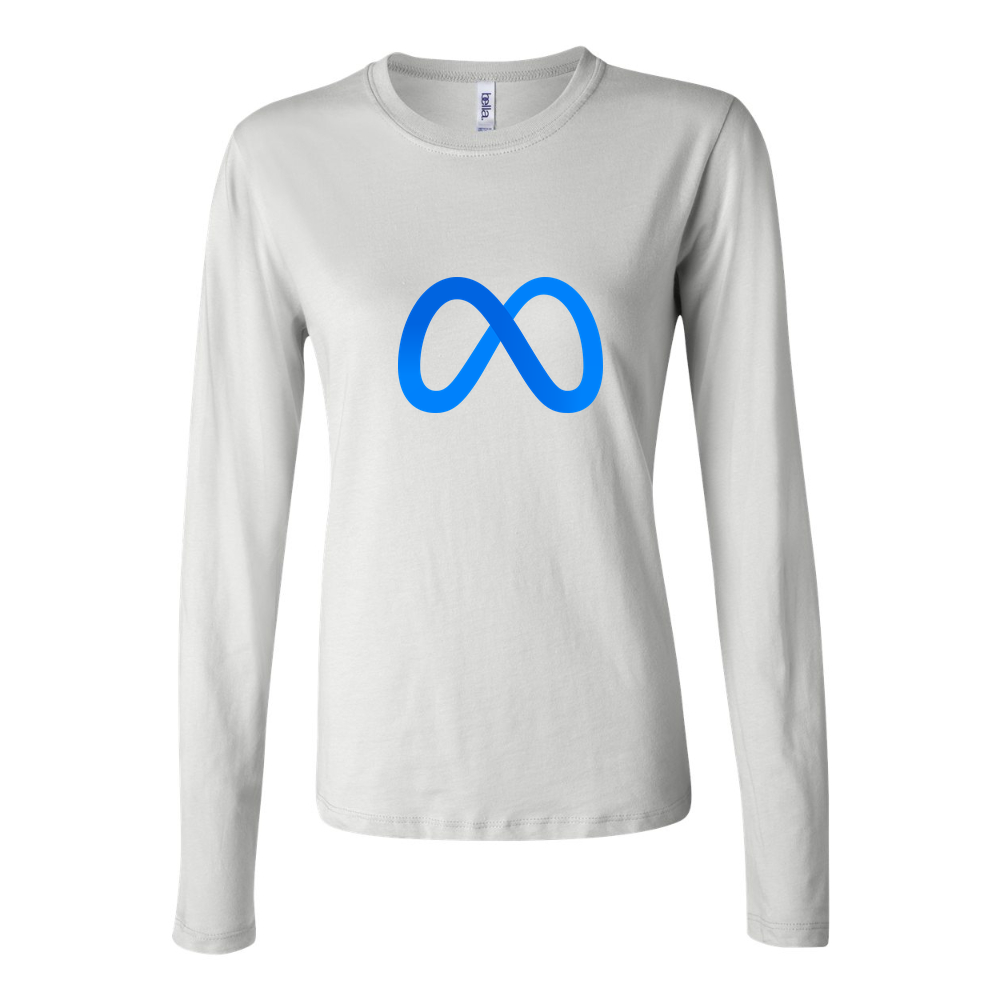 Women's Meta Long Sleeve T-Shirt - White