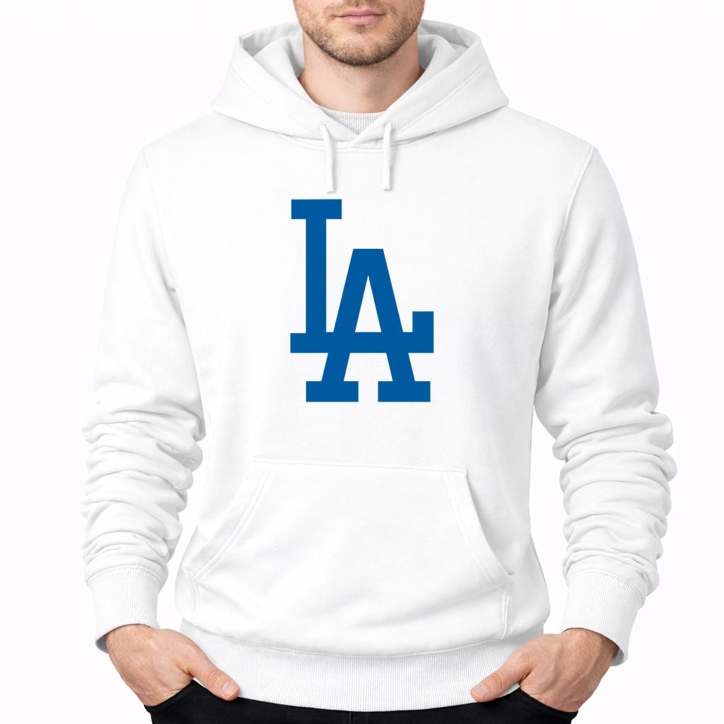 Men's Los Angeles Dodgers Pullover Hoodie - White