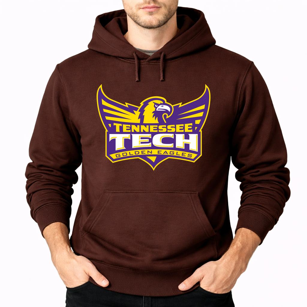 Men's Tennessee Tech Golden Eagles Pullover Hoodie - Brown