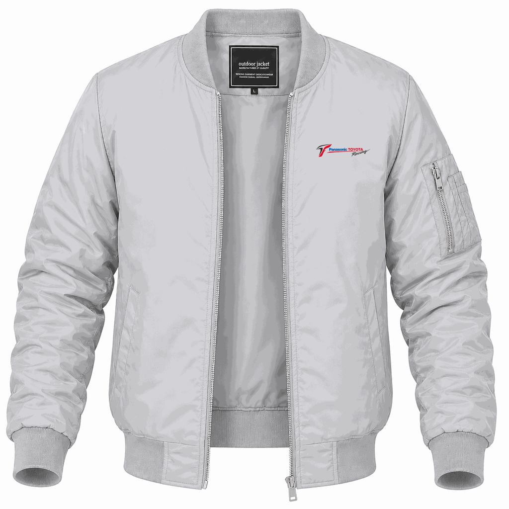 Men's Panasonic Toyota Racing Lightweight Bomber Jacket - Gray