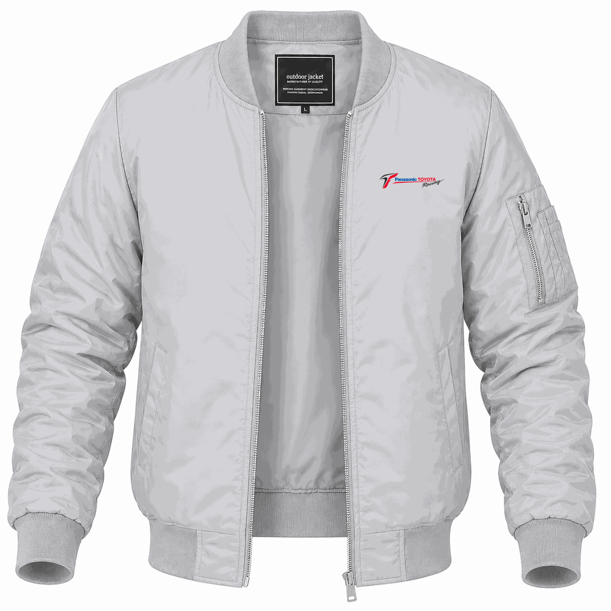 Men's Panasonic Toyota Racing Lightweight Bomber Jacket - Gray