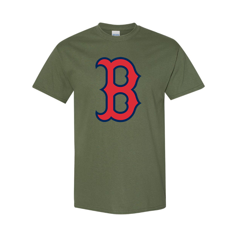 Men's Boston Red Sox Cotton T-Shirt - Army Green
