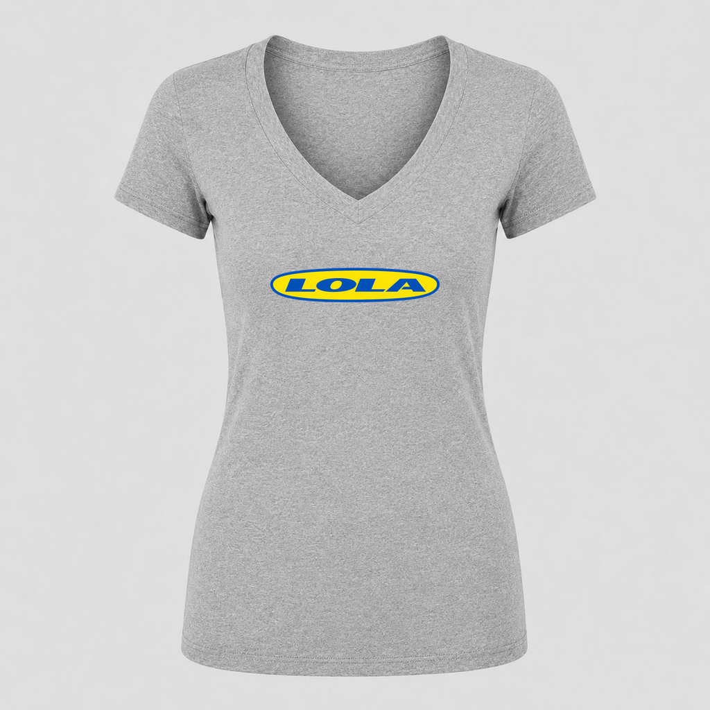 Women's Lola V Neck T-Shirt in gray