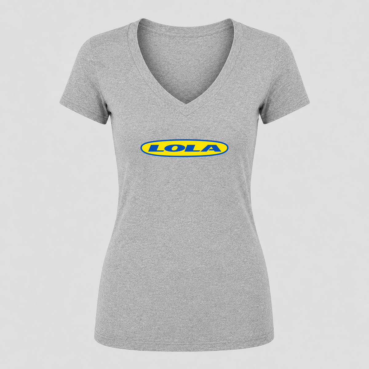 Women's Lola V Neck T-Shirt in gray