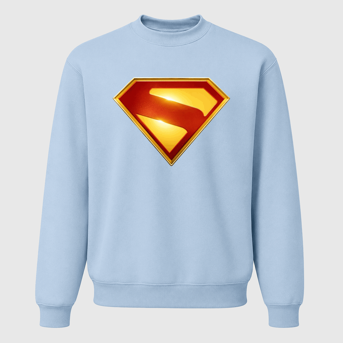 Men's Superman 2025 Crewneck Sweatshirt - Sky Blue