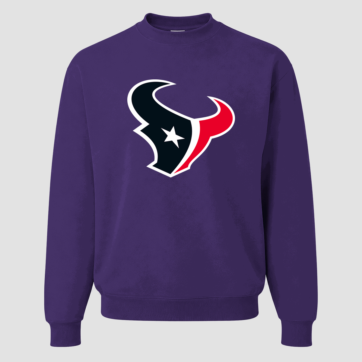 Men's Houston Texans Crewneck Sweatshirt - Purple