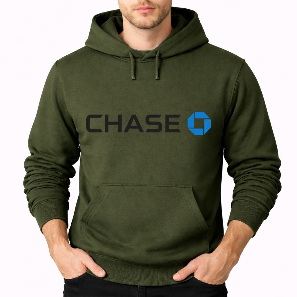 Men's Chase Black Pullover Hoodie - Army Green