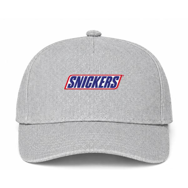Snickers Logo Gray Dad Baseball Cap Hat
