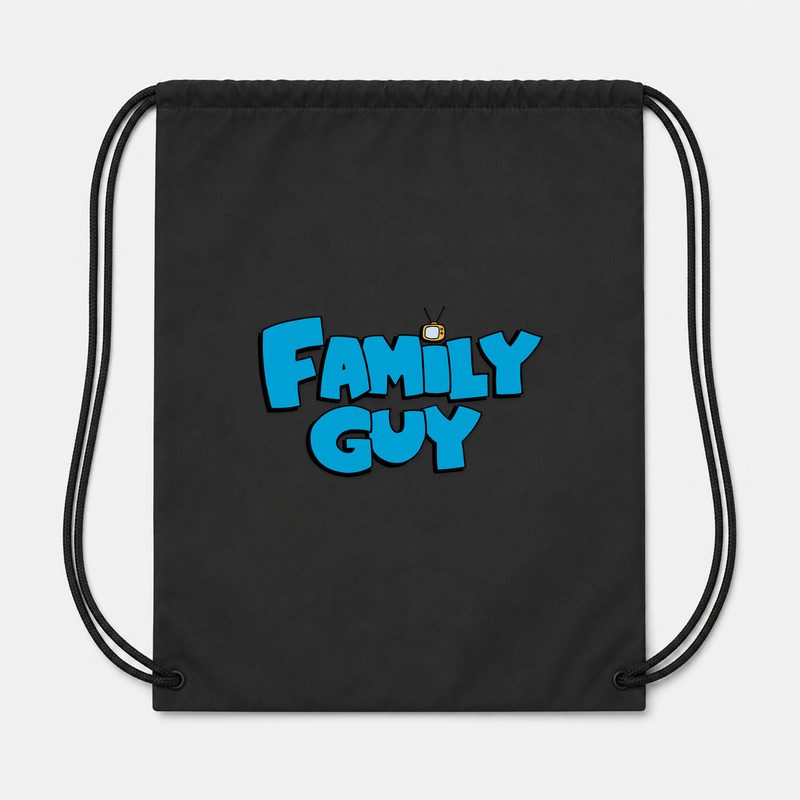 Family Guy PNG1 Drawstring Bag - Black