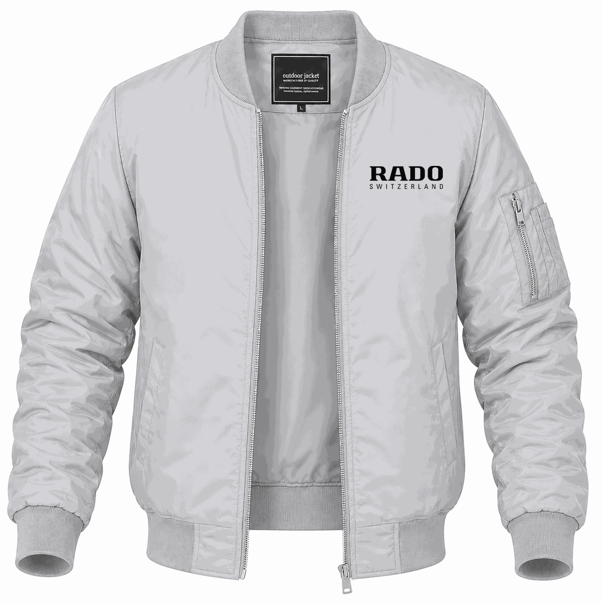 Men's Rado Lightweight Bomber Jacket - Gray