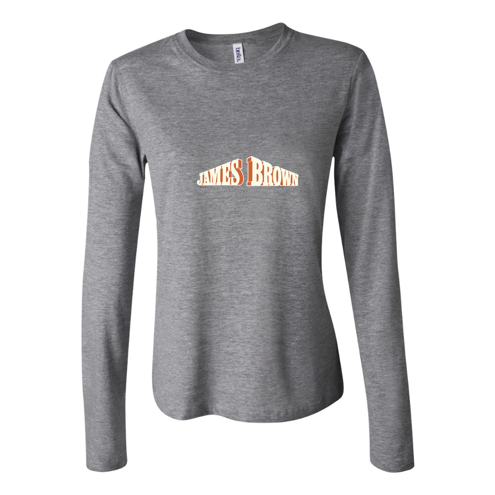 Women's James Brown Long Sleeve T-Shirt - Gray