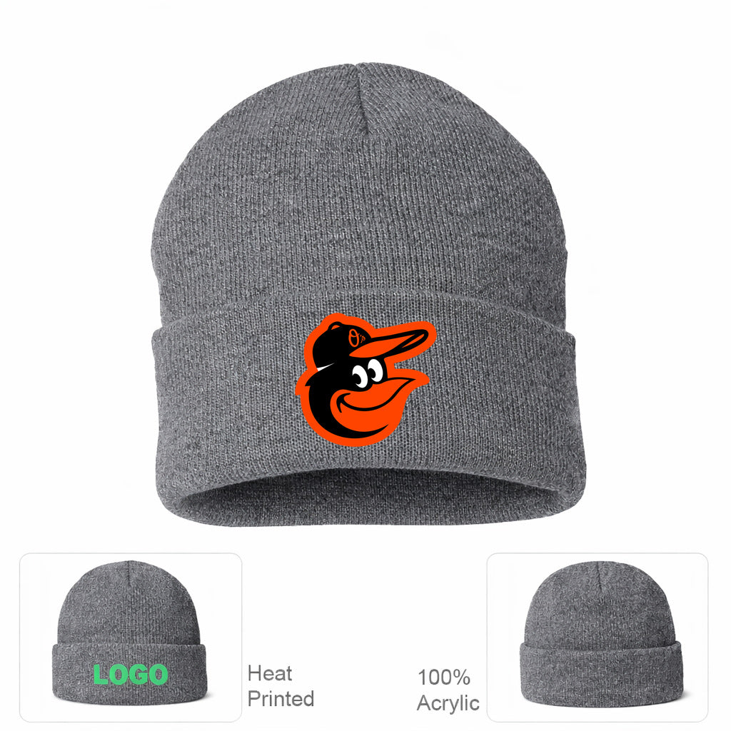MLB Baltimore Orioles Beanie Hat - Gray