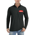 Heinz Logo food quarter-zip athletic shirt in Black