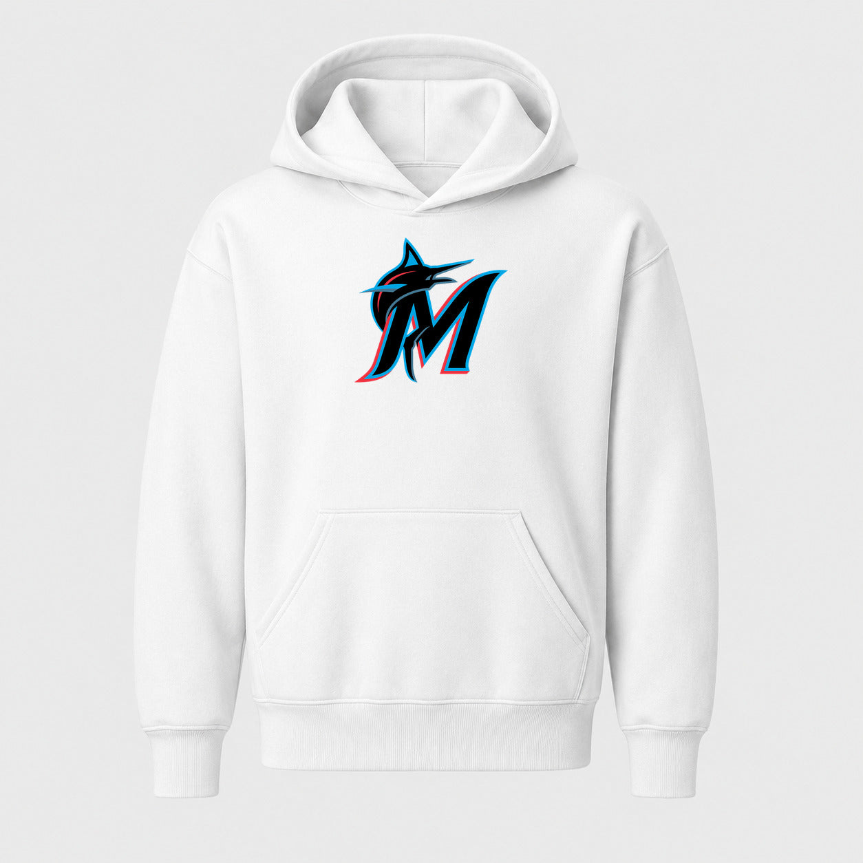 Youth Miami Marlins Pullover Hoodie - White